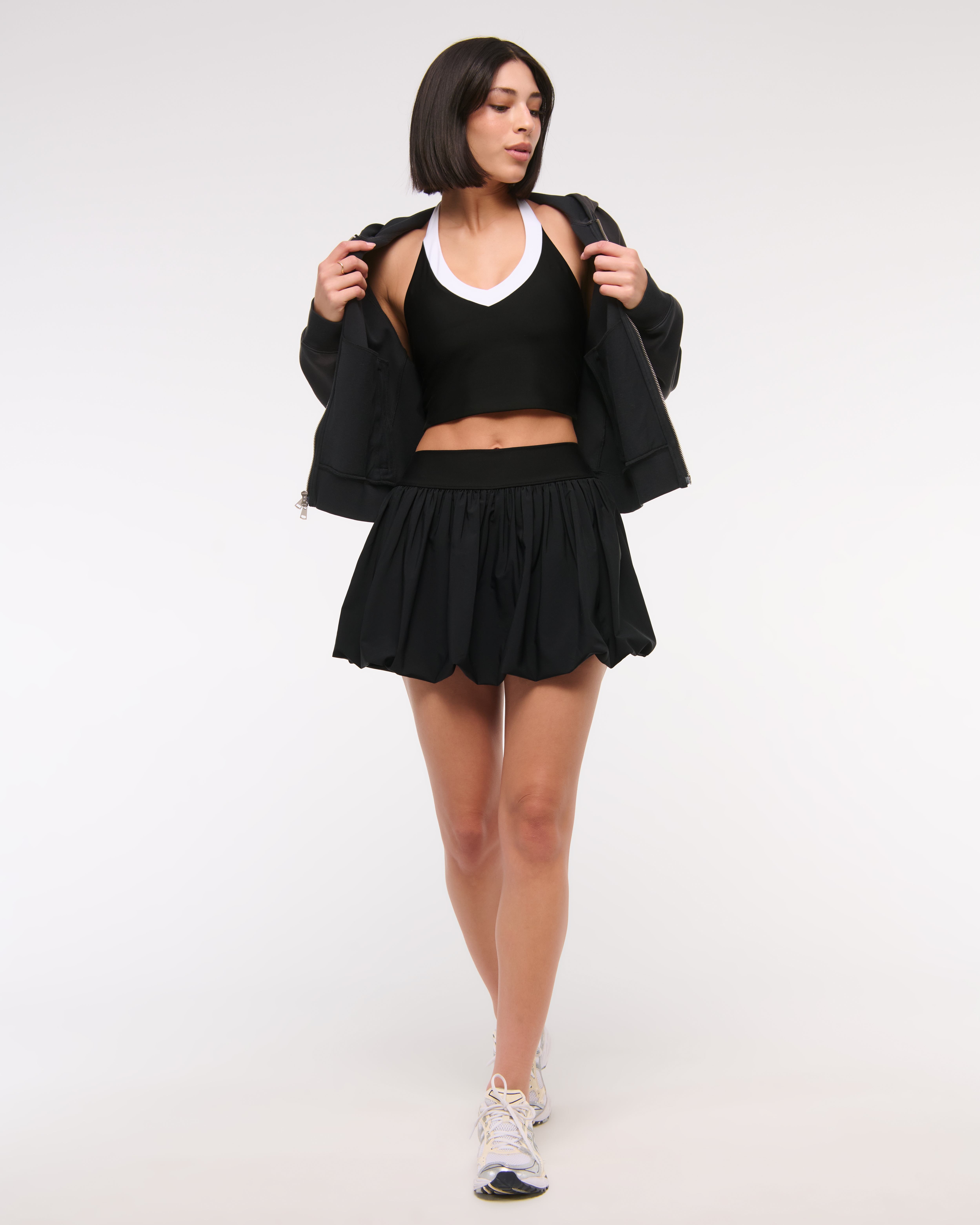 Женские юбки Abercrombie & Fitch YPB motionTEK Bubble Hem Mini Skirt — фото 3