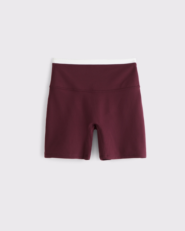 YPB studioFLEX Bike Short, Red Wine view 1