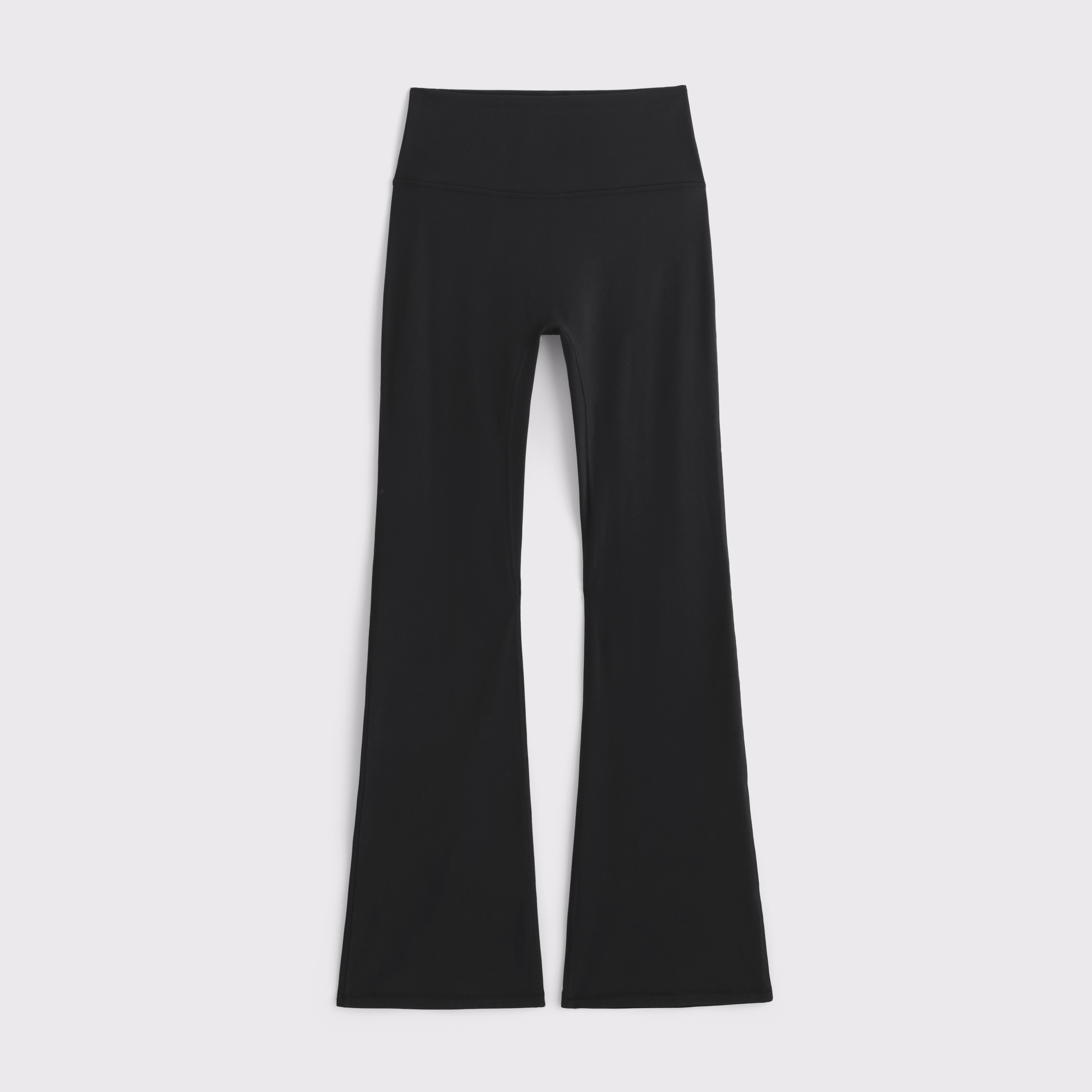 Abercrombie & Fitch Ypb Studioflex Curve Love Flare Legging In Black
