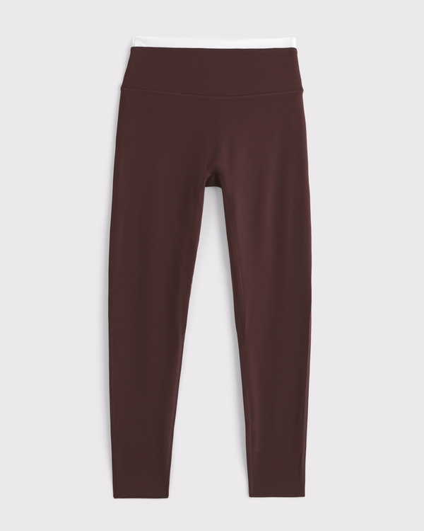 YPB studioFLEX 7/8-Length Legging, Brown view 1