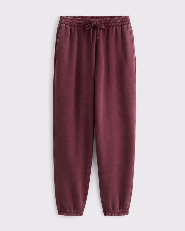 YPB On The Go High Rise Cinched Pant, Burgundy Wash view 1