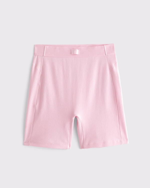 YPB superSOFT Rib Boxer Short, Light Pink view 1