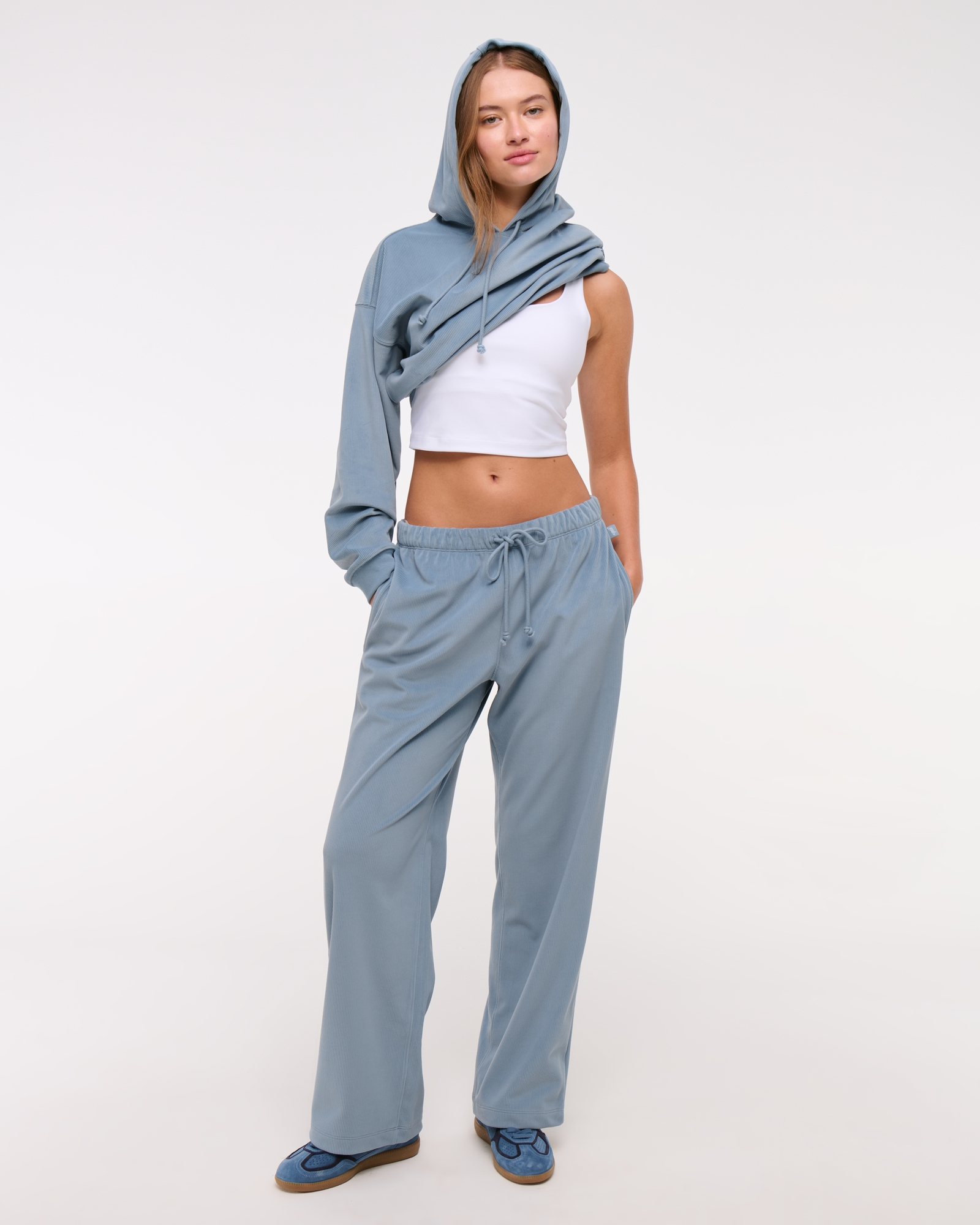 YPB superSOFT Rib Wide Leg Sweatpant