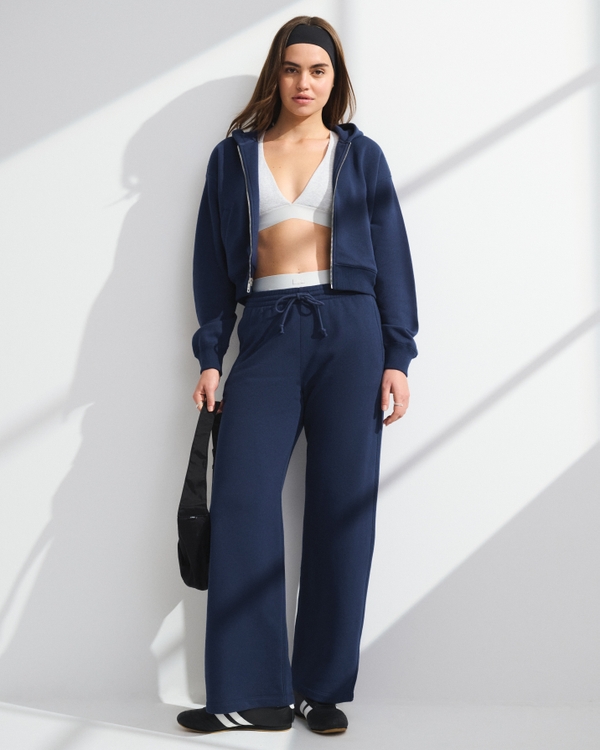 YPB On The Go Wide Leg Pant, Navy view 1