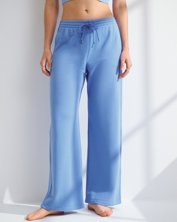 YPB On The Go Wide Leg Pant, French Blue view 2