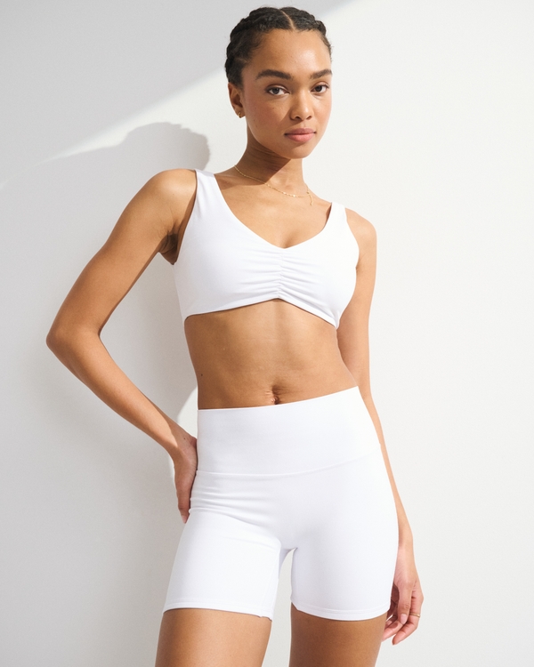 YPB studioFLEX Bike Short, White view 1