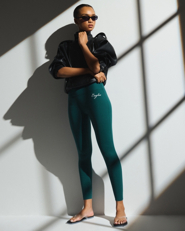 Philadelphia Eagles YPB studioFLEX 7/8-Length Legging, Teal-eagles view 1