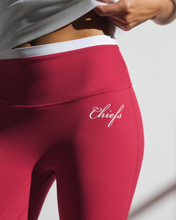 Kansas City Chiefs YPB studioFLEX 7/8-Length Legging, Red-chiefs view 2