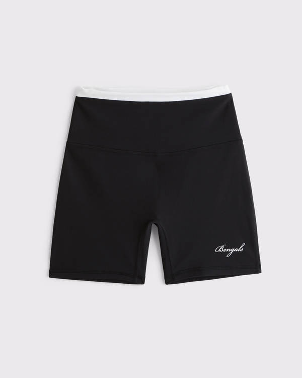 YPB studioFLEX Cincinnati Bengals Bike Short, Black - Bengals view 1