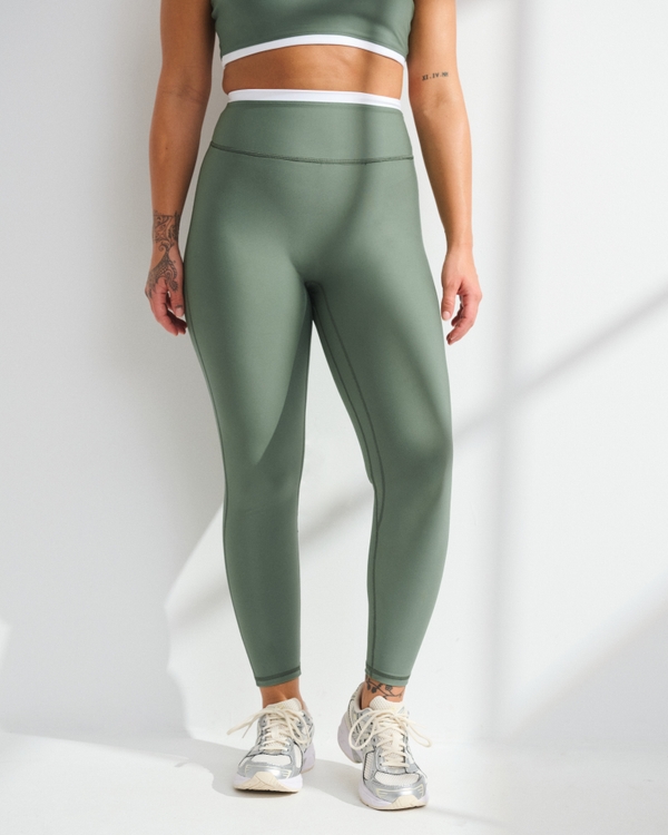 YPB sculptLUX Curve Love 7/8-Length Legging, Olive view 2