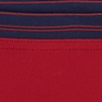 vivid red with navy stripe