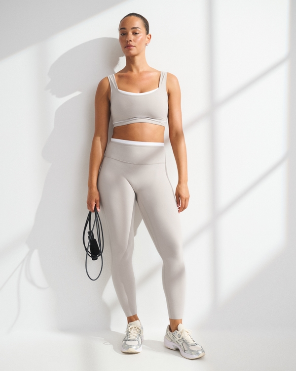 YPB studioFLEX Curve Love 7/8-Length Legging, Sand view 1