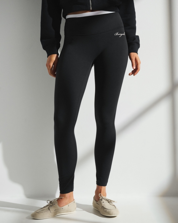 Cincinnati Bengals YPB studioFLEX 7/8-Length Legging, Black-bengals view 2