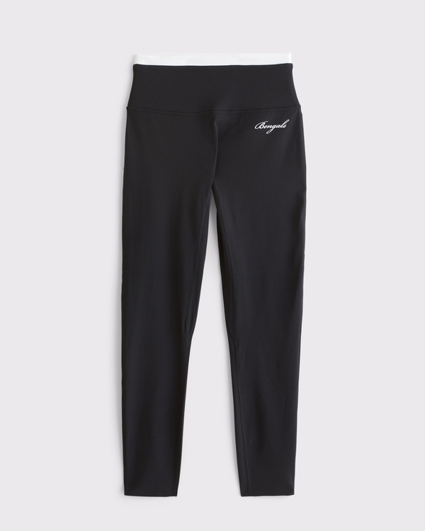 Cincinnati Bengals YPB studioFLEX 7/8-Length Legging, Black-bengals view 1