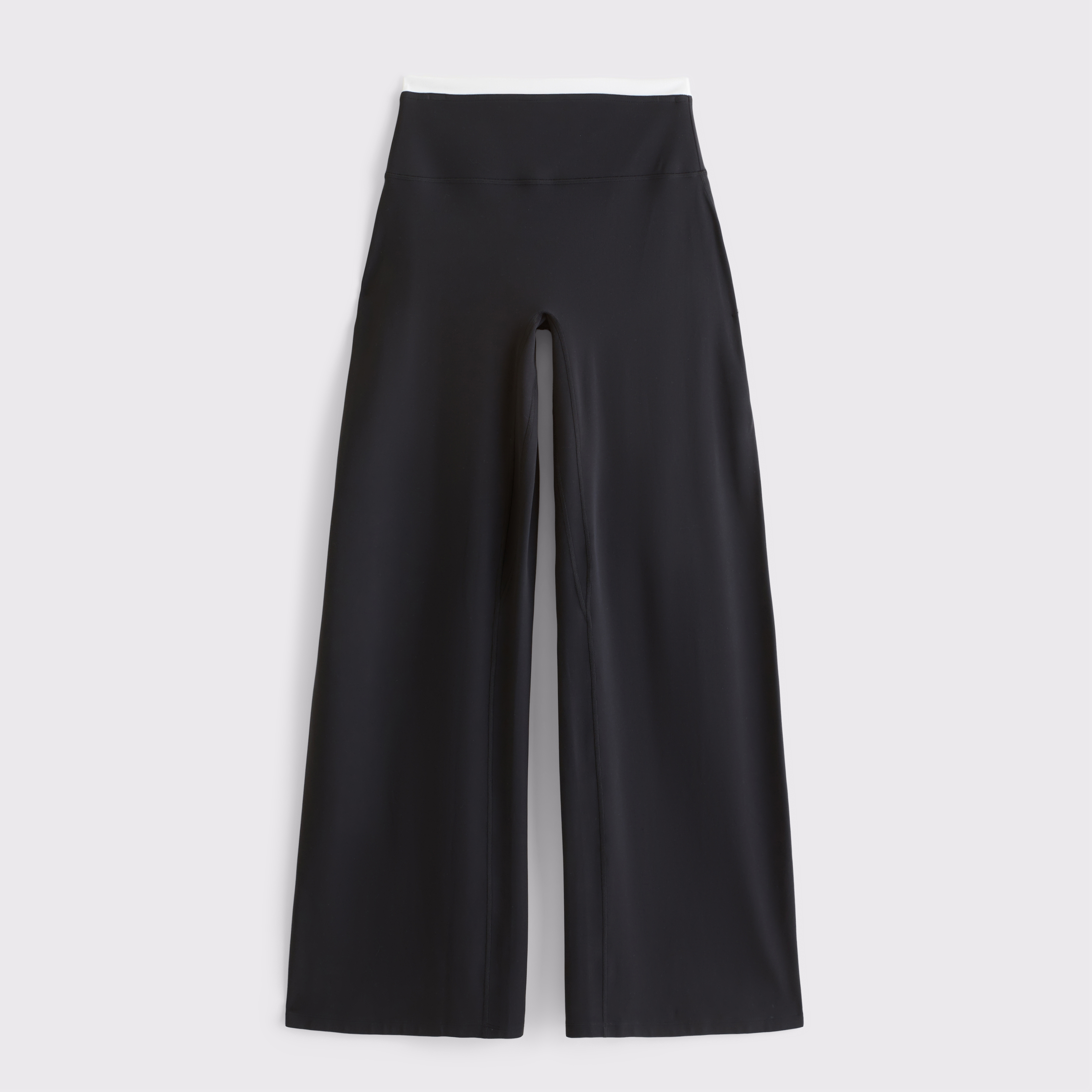 Женские широкие легинсы Abercrombie & Fitch YPB studioFLEX, цвет: Чёрный — фото 1