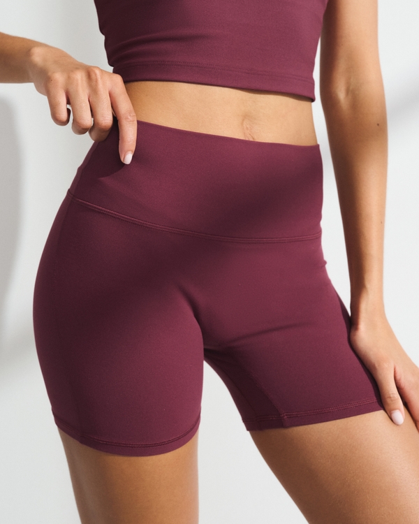 YPB studioFLEX Bike Short, Maroon view 2
