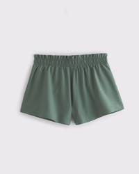 YPB Seersucker shorts de correr forrados de tiro alto