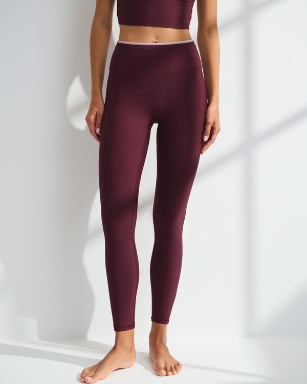 YPB sculptLUX 7/8-Length Legging, Dark Maroon view 2