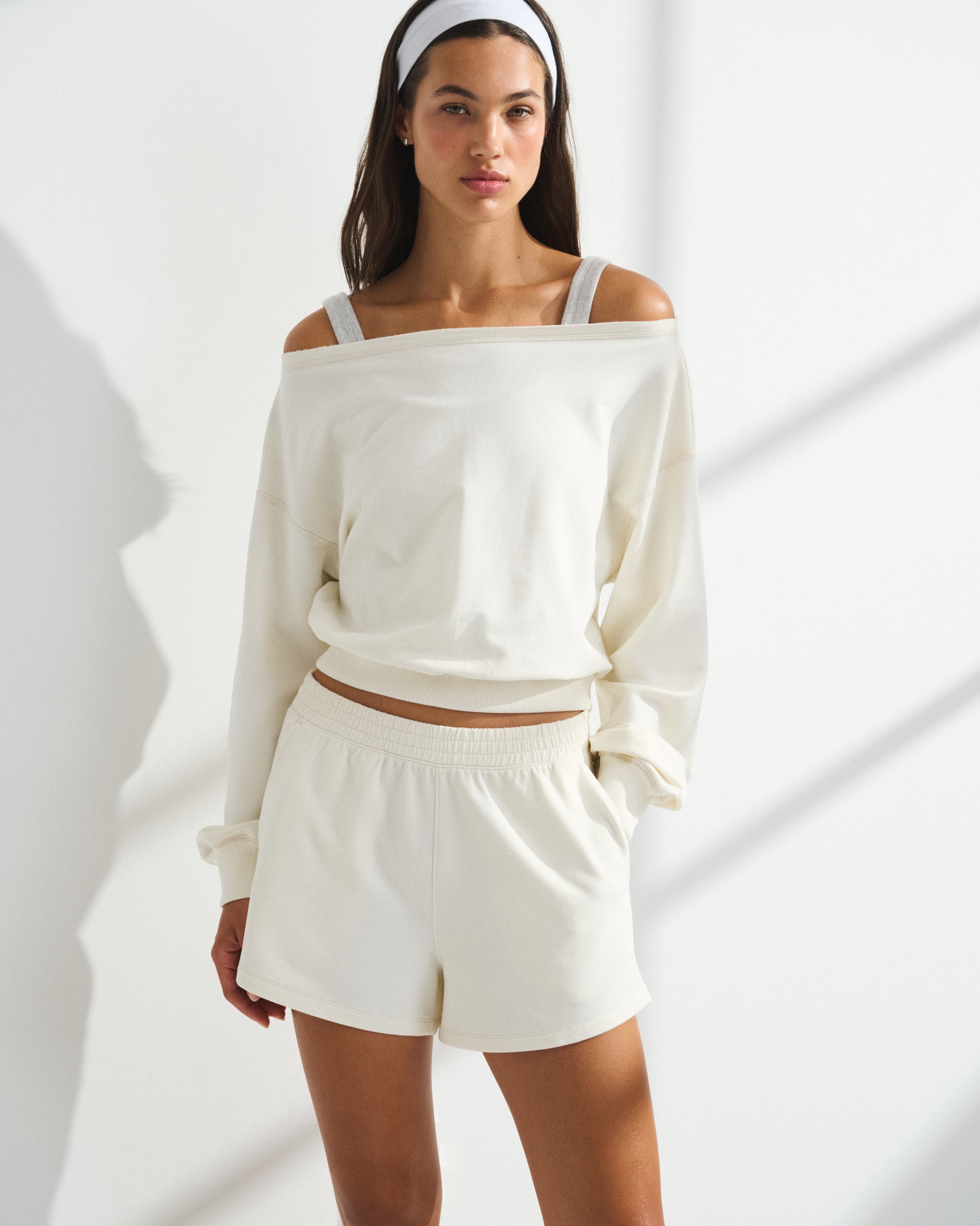 Женские брюки Abercrombie & Fitch YPB Restore Micro-Terry Short — фото 2