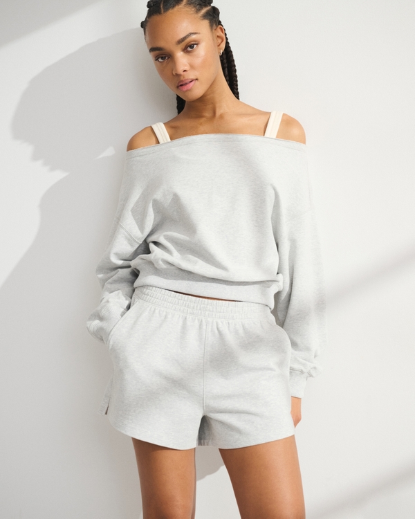 YPB Restore Micro-Terry Short, Light Gray view 1