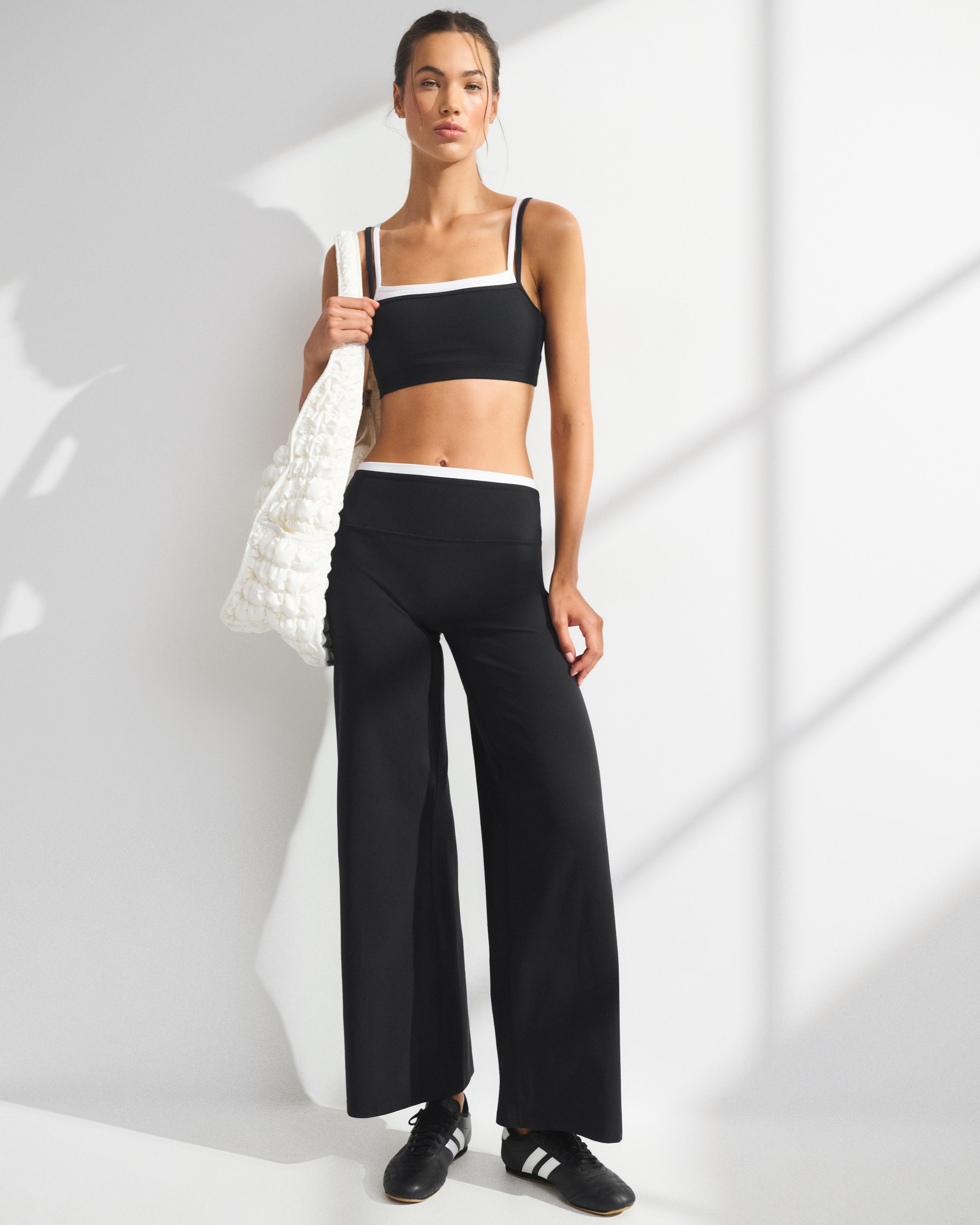 Женские леггинсы Abercrombie & Fitch YPB studioFLEX широкие двухслойные — фото 2