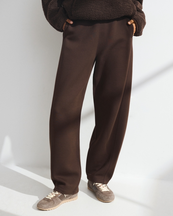 YPB neoKNIT SOFT On The Go Barrel Leg Sweatpant, Espresso view 2