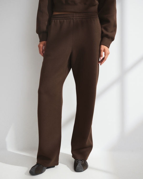 YPB neoKNIT SOFT On The Go Straight Leg Pant, Espresso view 2