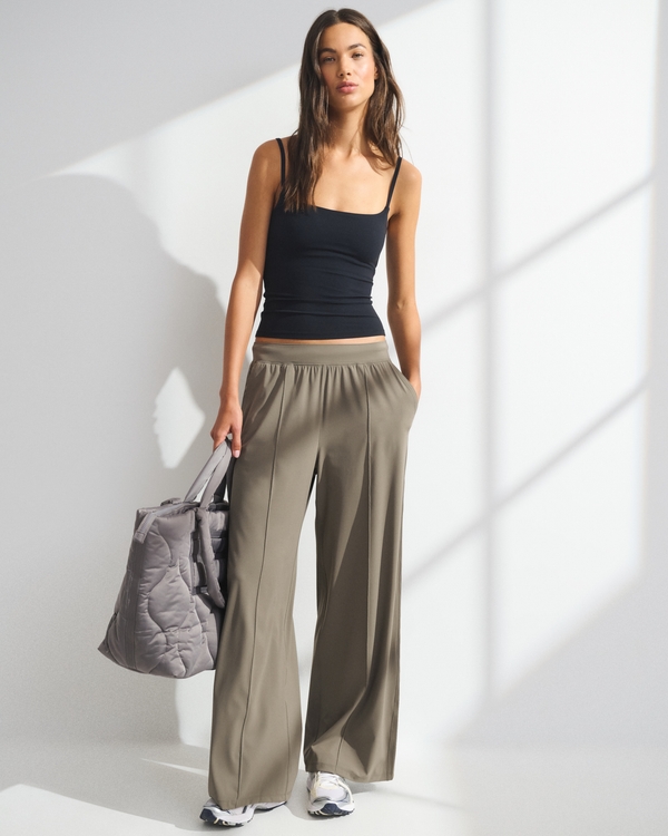 YPB Freestyle Wide Leg Pant, Tan view 1