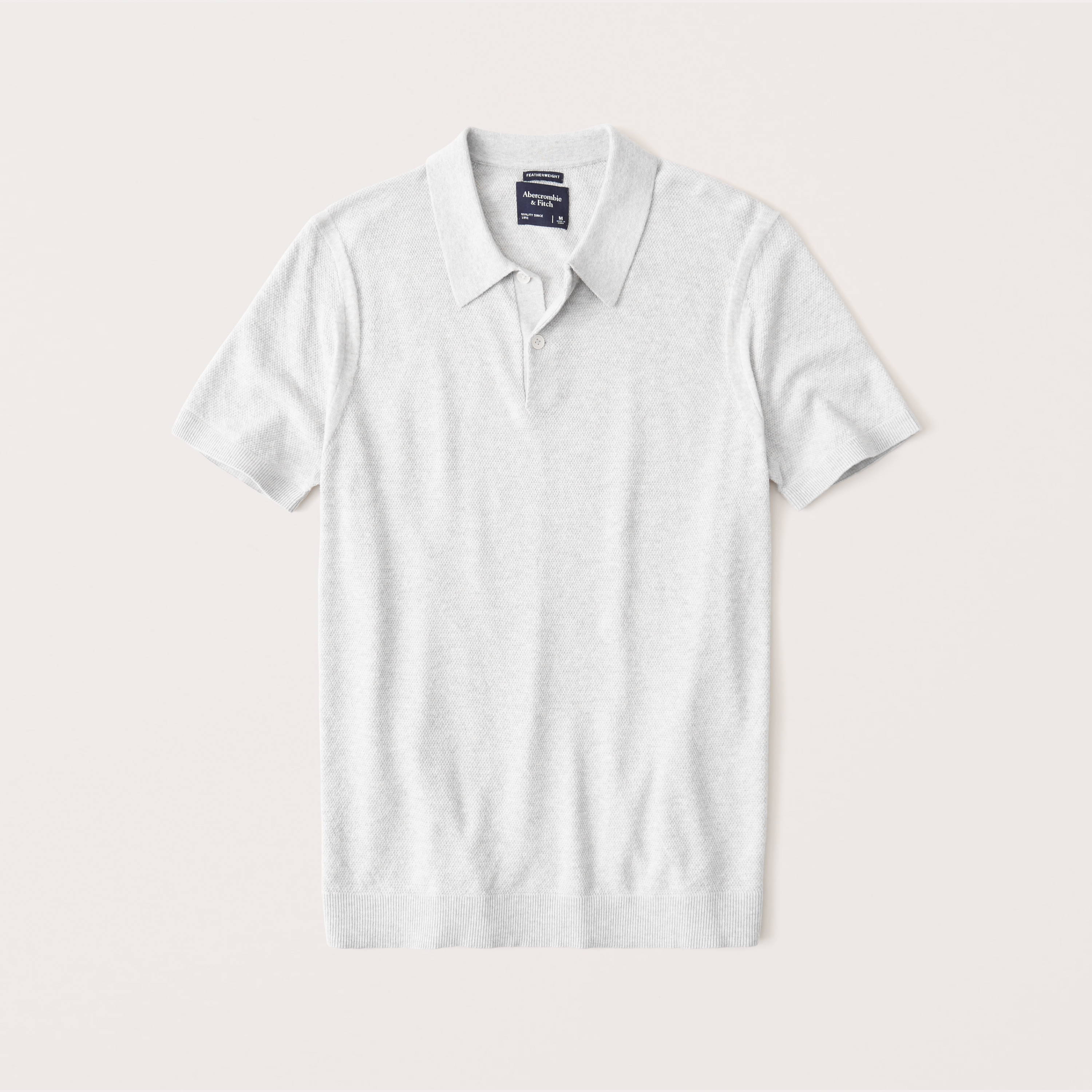 cotton cashmere knit polo
