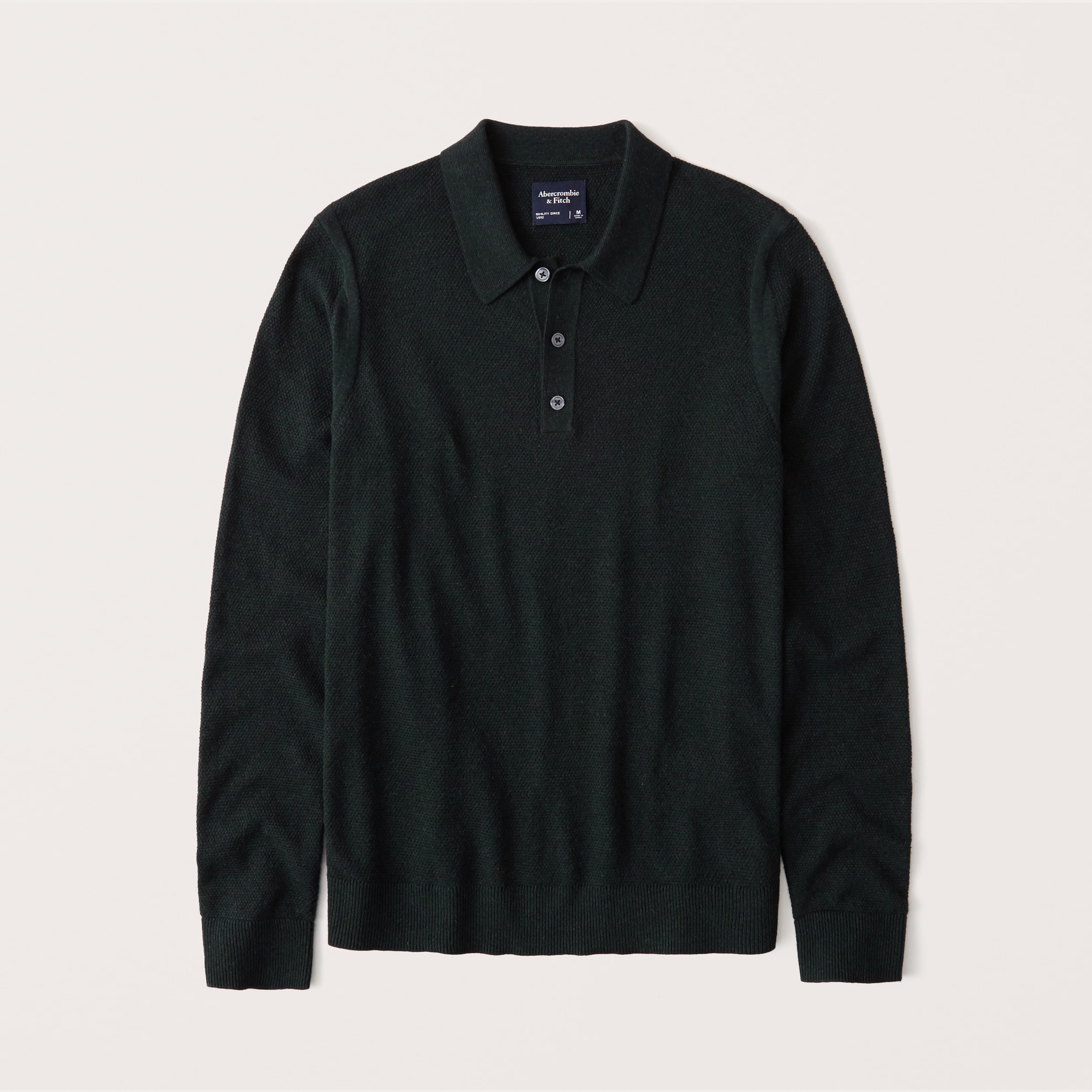 cotton cashmere knit polo