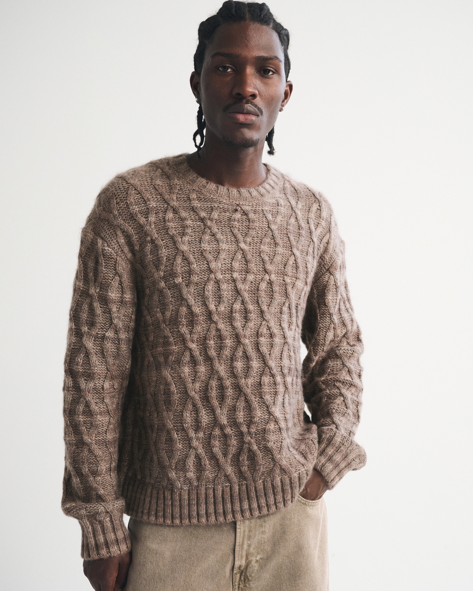 Men's A&F Essential Crew Sweater | Men's Clearance | Abercrombie.com