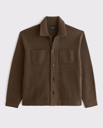 100% Merino Wool Shirt Jacket