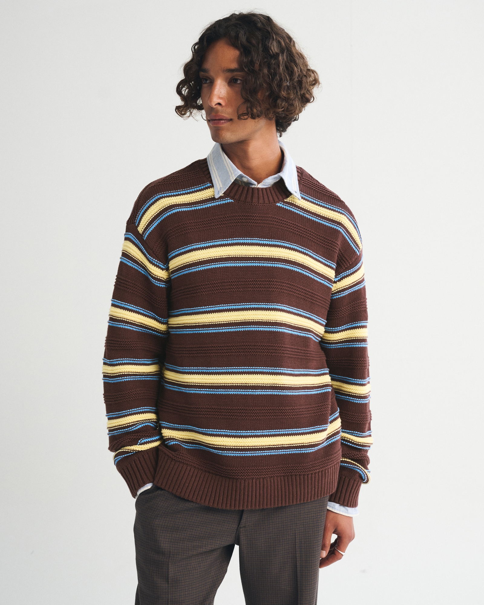 A&F Essential 100% Cotton Crew Sweater