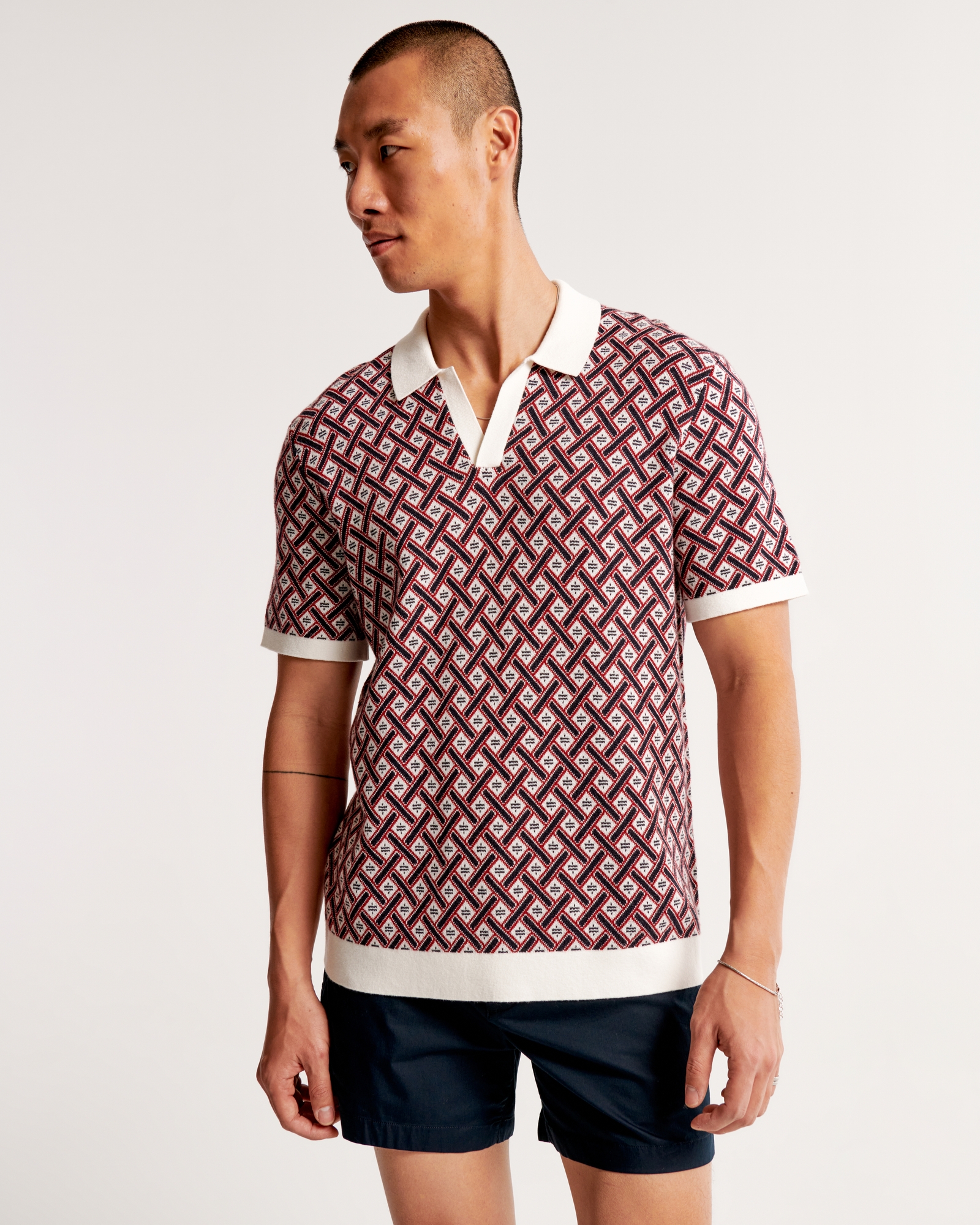 LOUIS VUITTON IMPORTED MONOGRAM PRINT POLO TSHIRTS