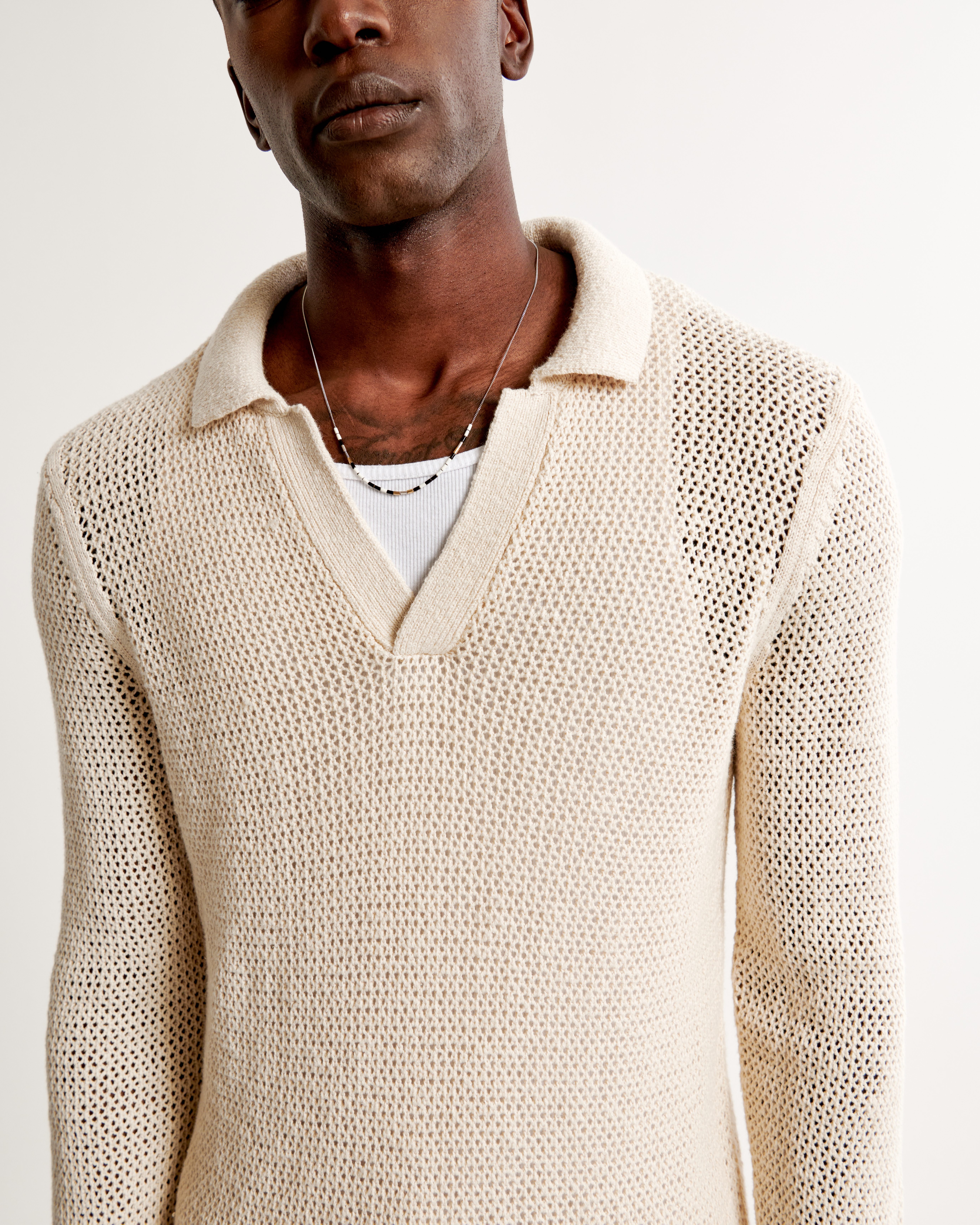 Polo sweater hotsell with collar