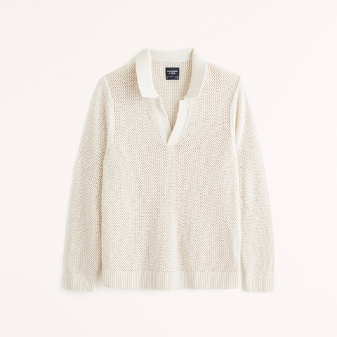 Мужские свитеры Abercrombie & Fitch Long-Sleeve Johnny Collar Sweater Polo