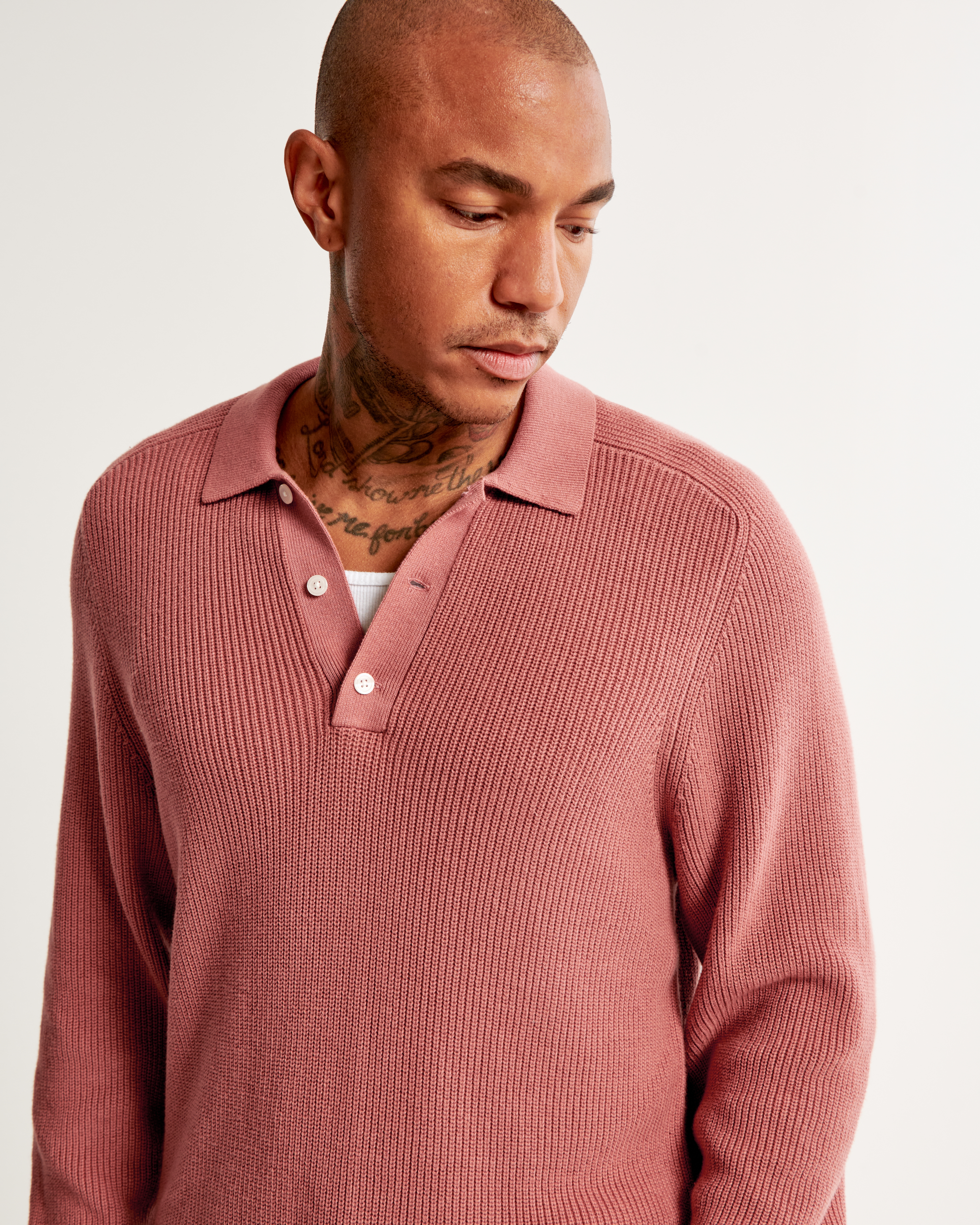 Men's three button sweaters sale