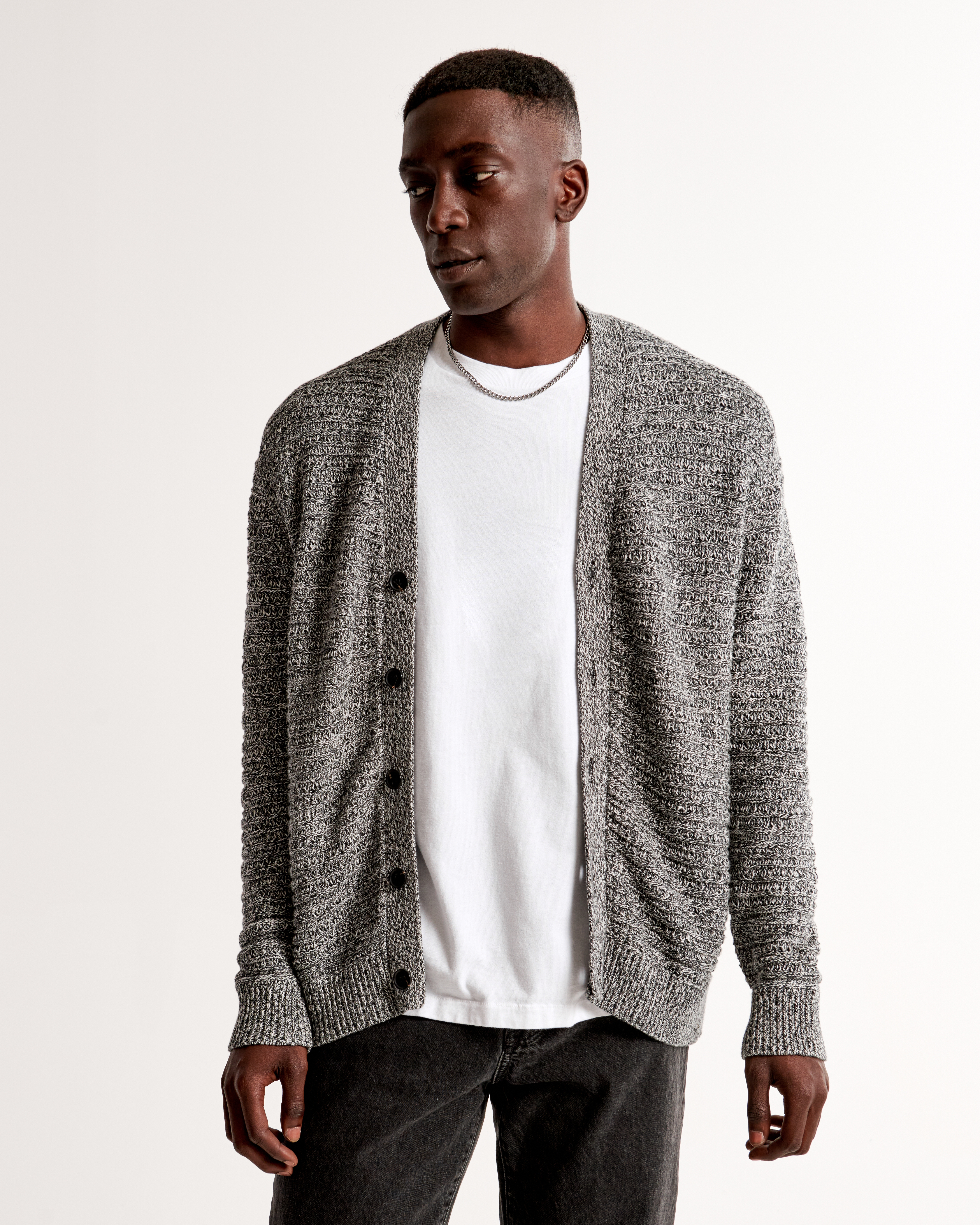 Gray marled clearance cardigan