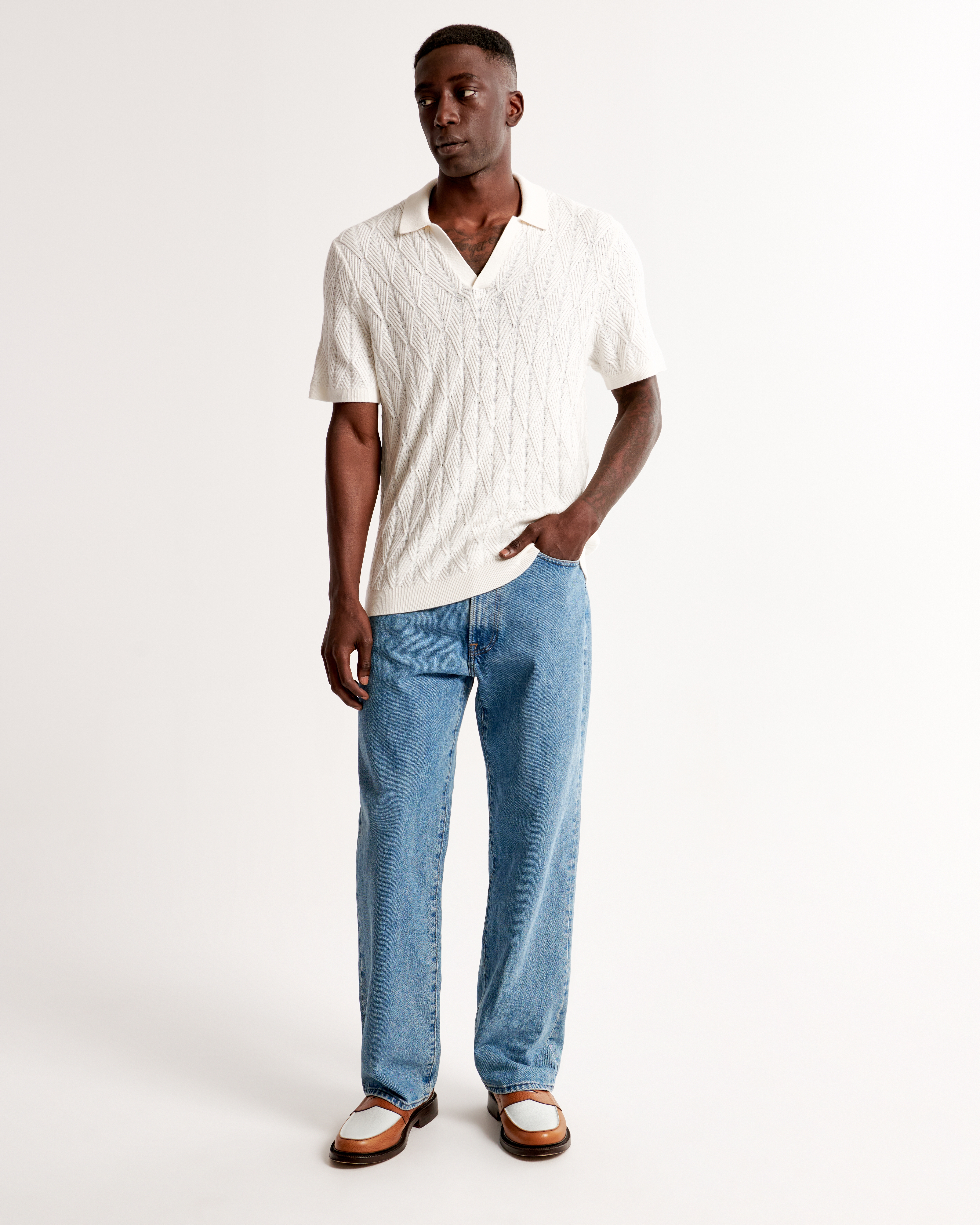 White polo jeans clearance mens