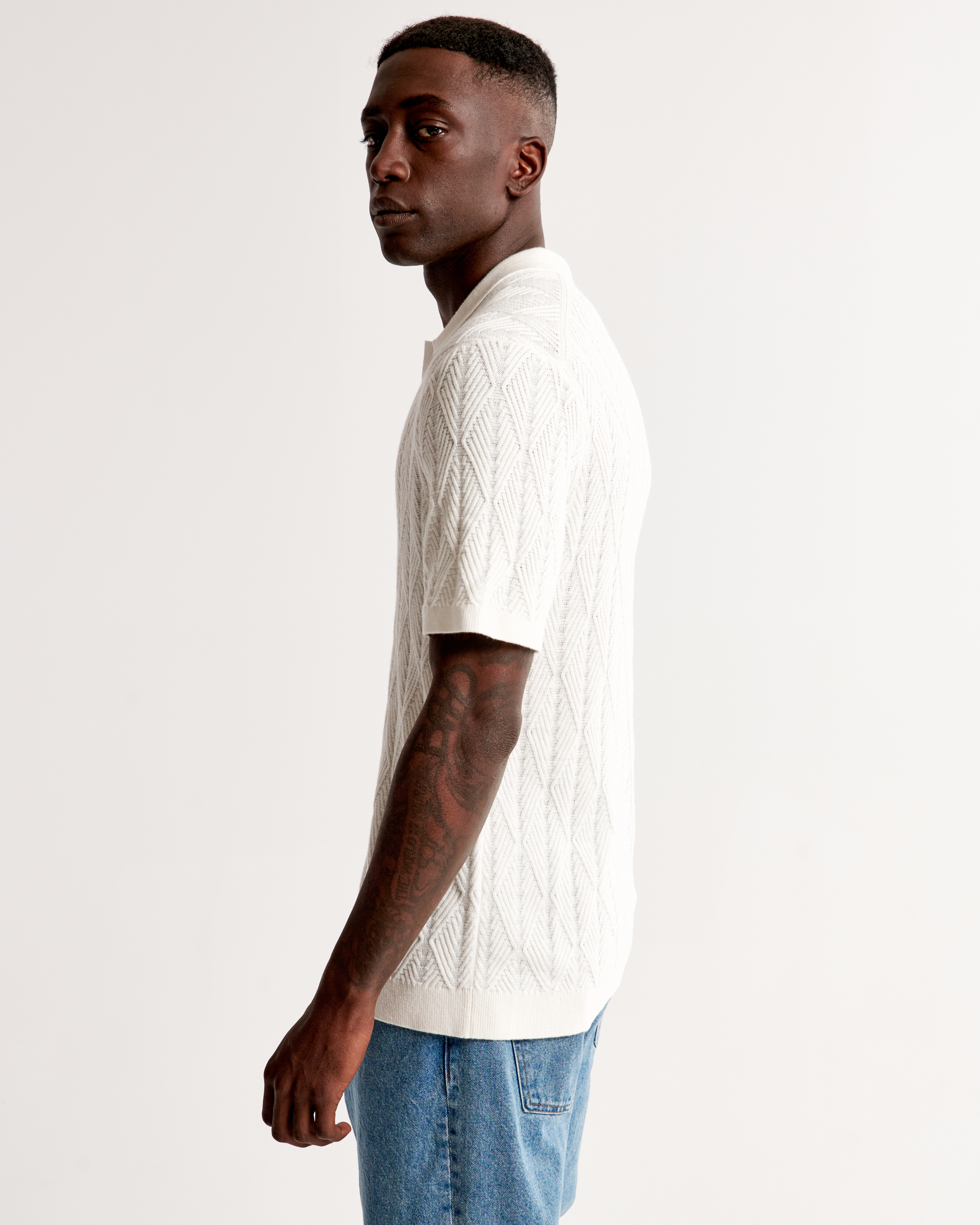 Polo white crew discount neck