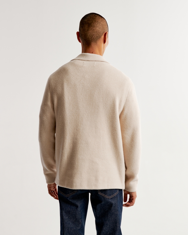Men's Sweater Shirt Jacket, Men's Clearance