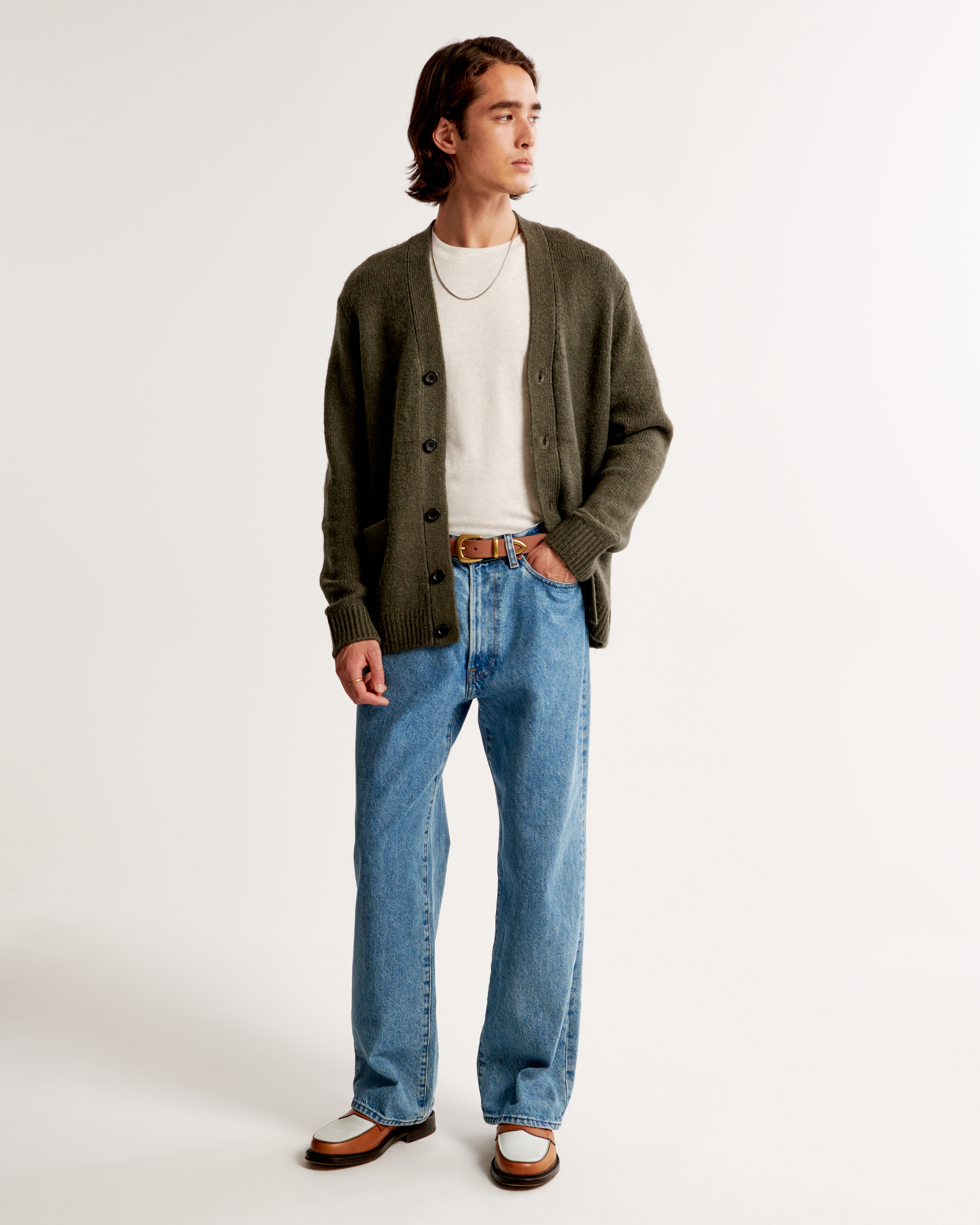 Men's Fuzzy Cardigan | Men's Tops | Abercrombie.com