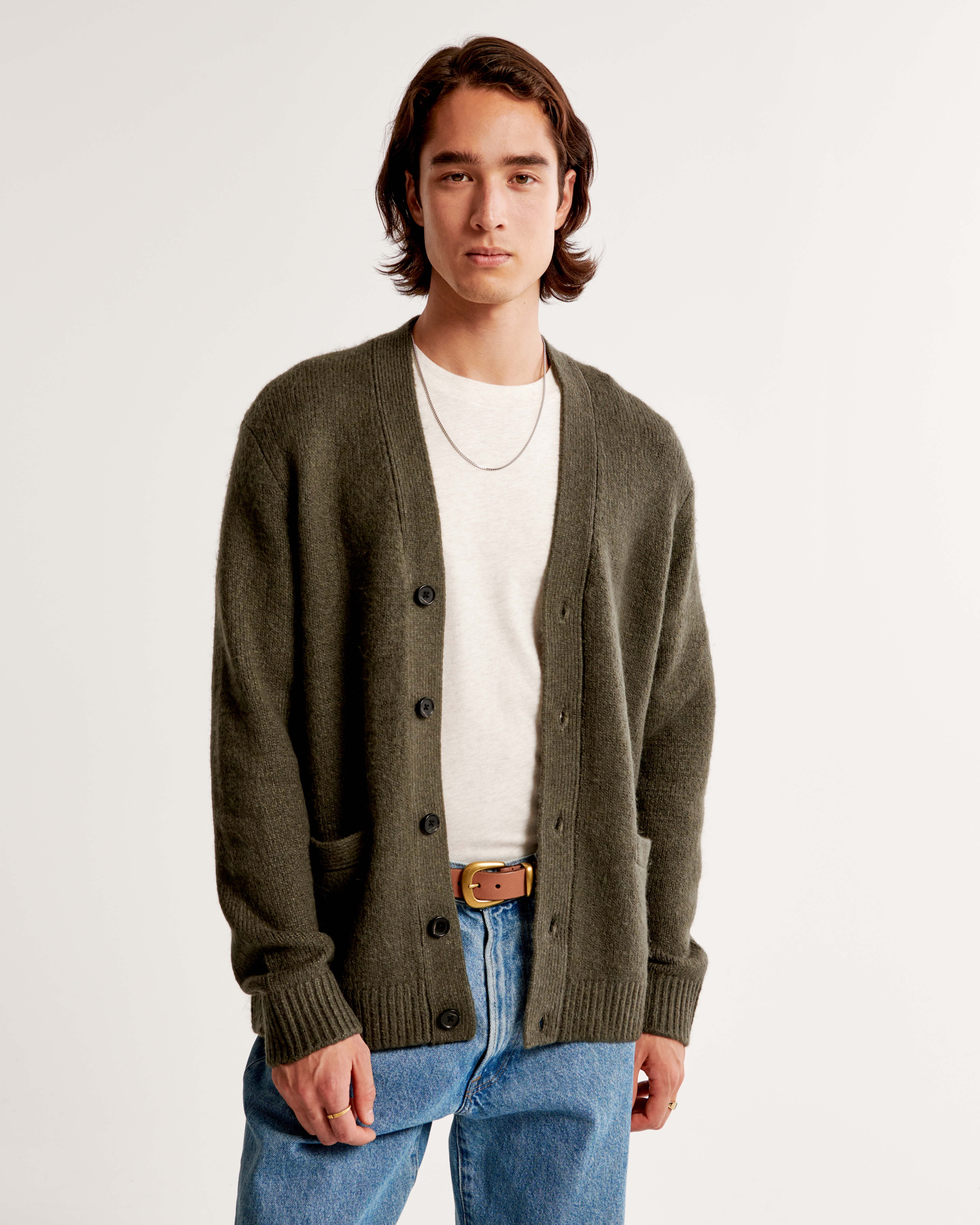 Men's Fuzzy Cardigan | Men's Tops | Abercrombie.com