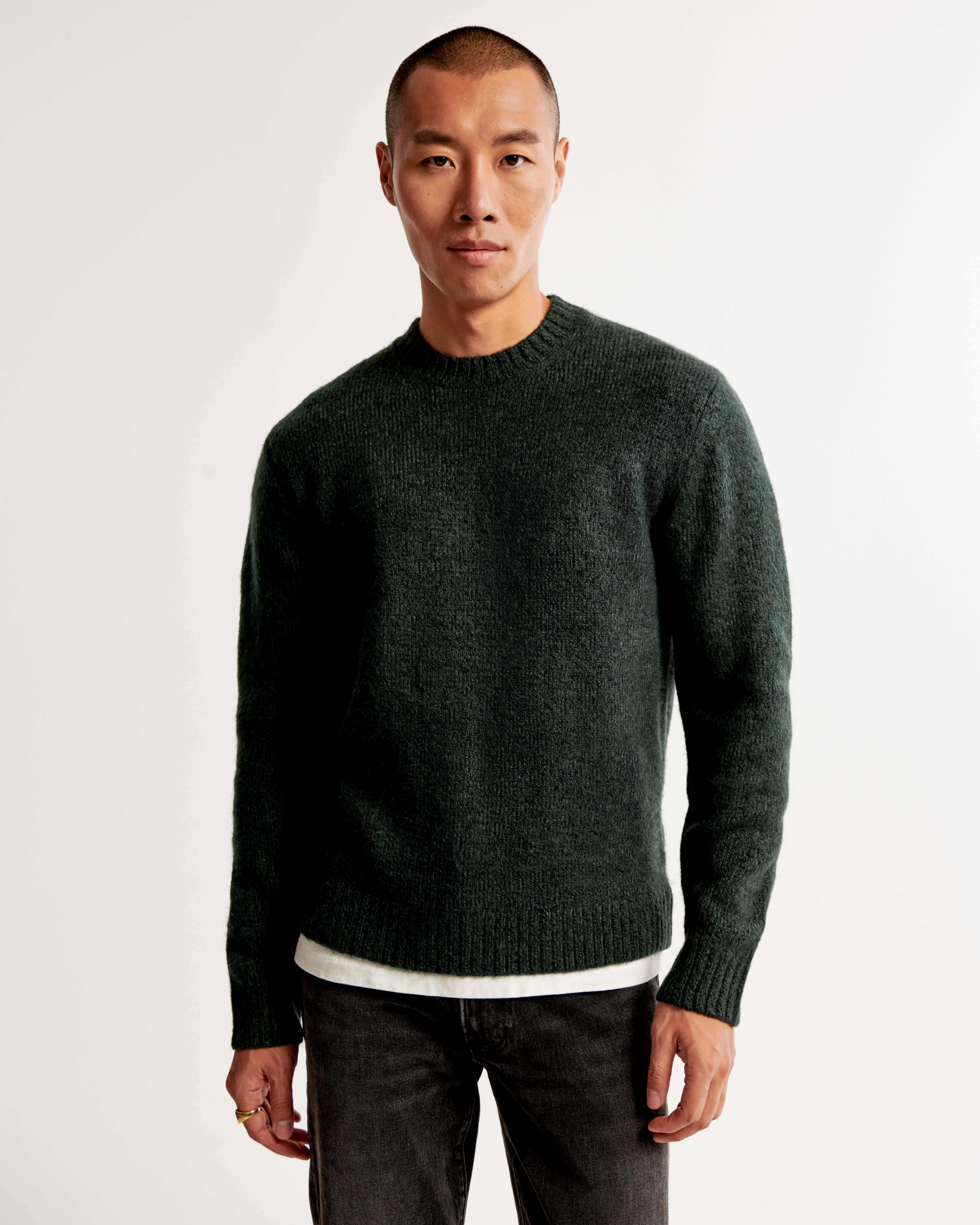 Men's Marled Crew Sweater | Men's Clearance | Abercrombie.com