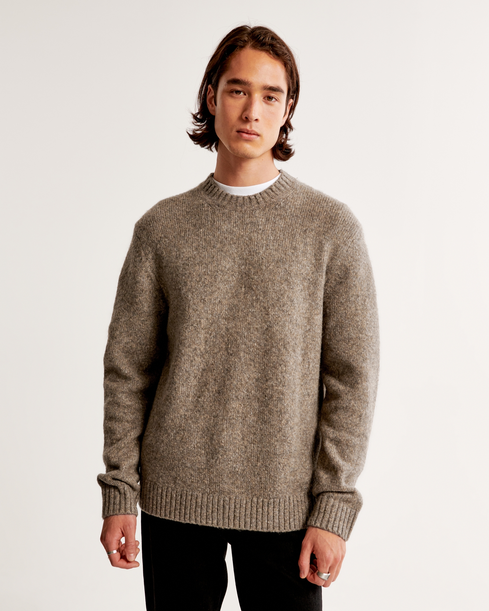 Men's Marled Crew Sweater, Men's Party Collection