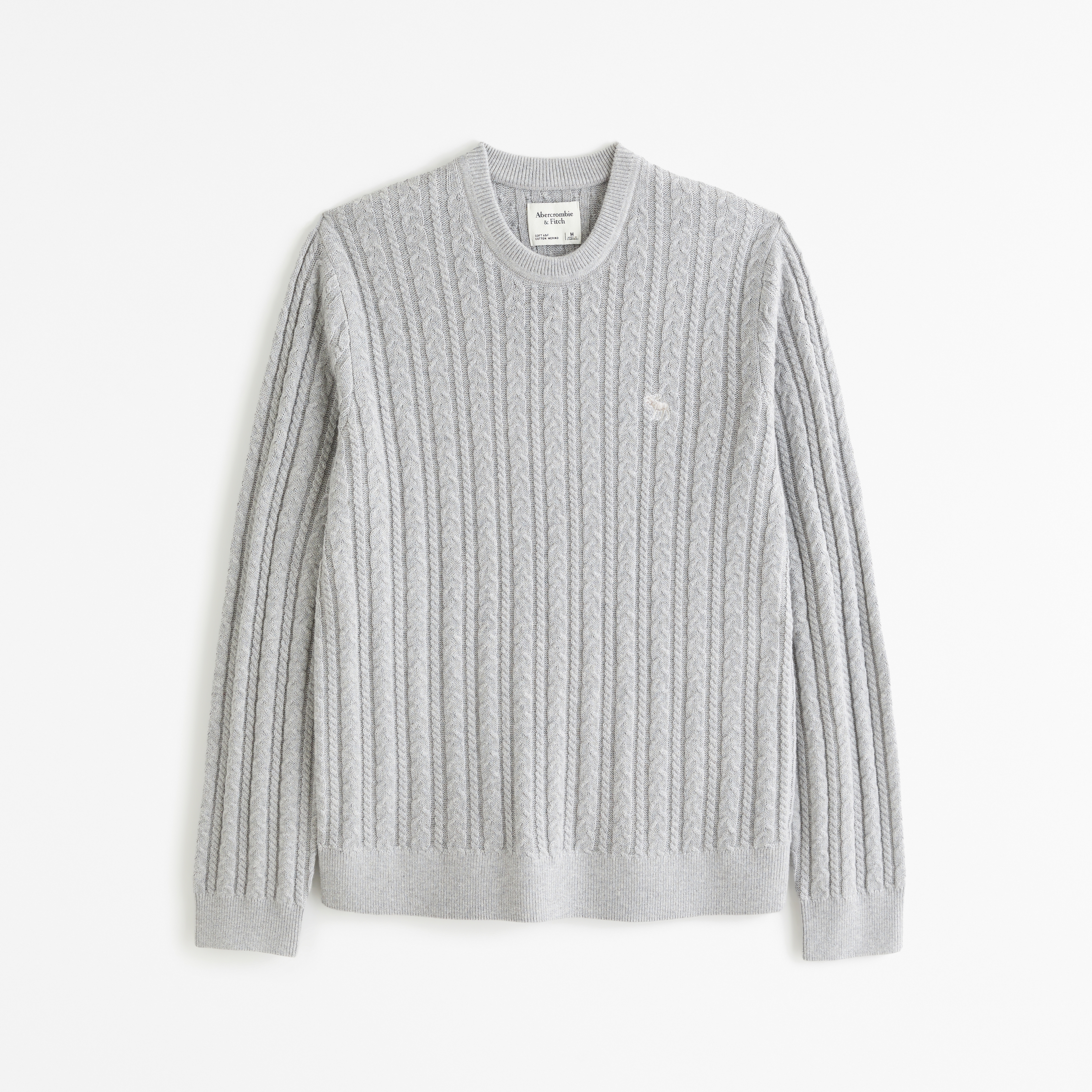 Men's Elevated Icon Crew Sweater | Men's Sale | Abercrombie.com