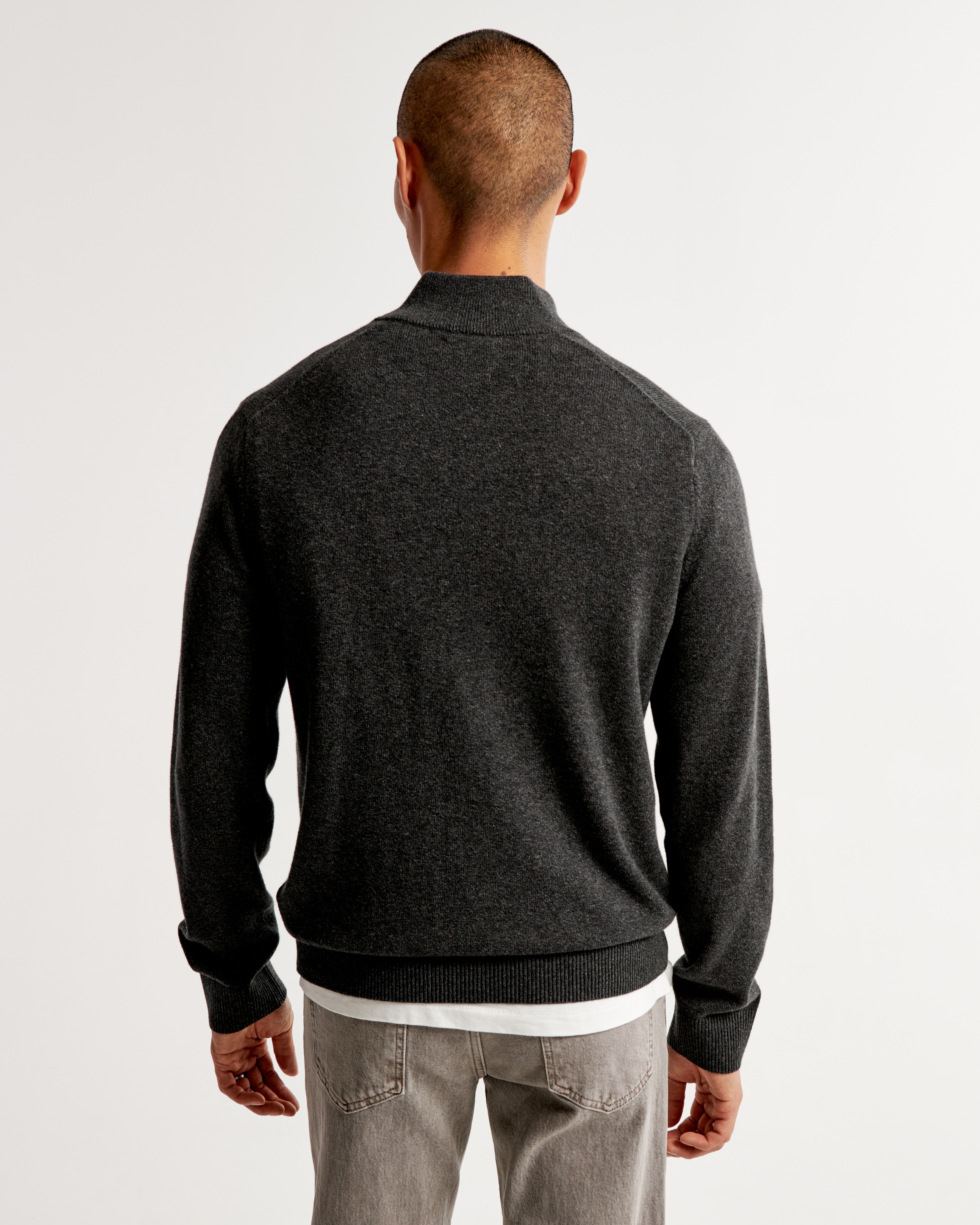 Men's Wool-Blend Elevated Icon Quarter-Zip Sweater | Men's Sale