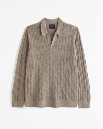 Polo collared sweater best sale