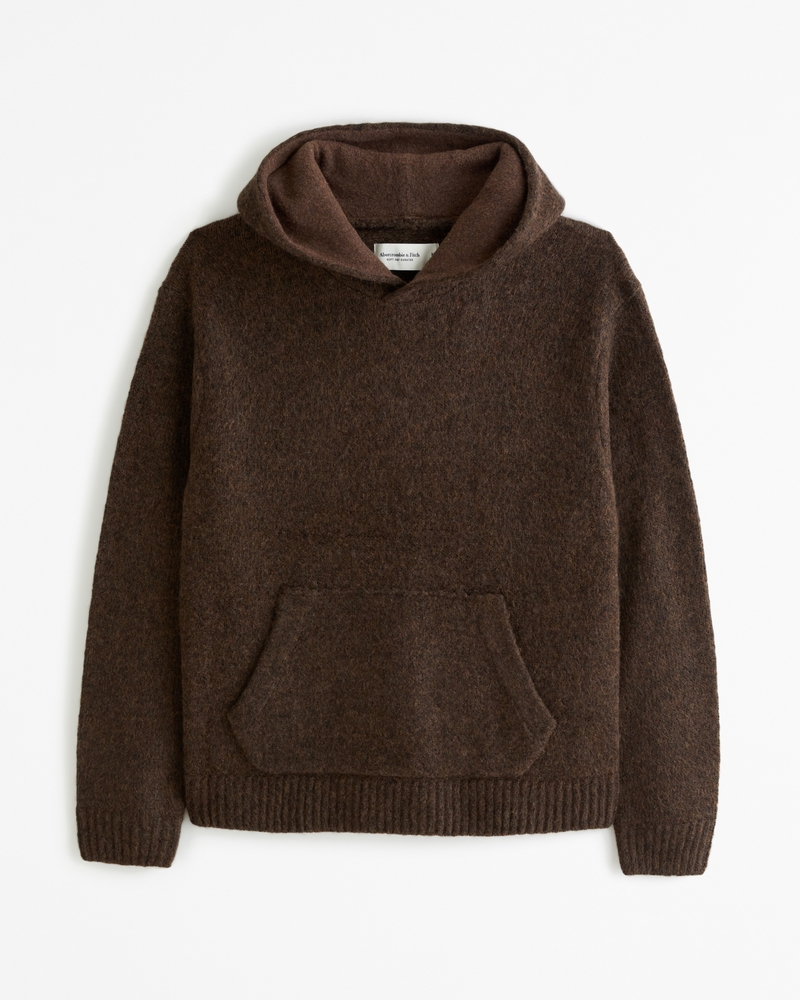 Men's Fuzzy Sweater Hoodie | Men's Tops | Abercrombie.com