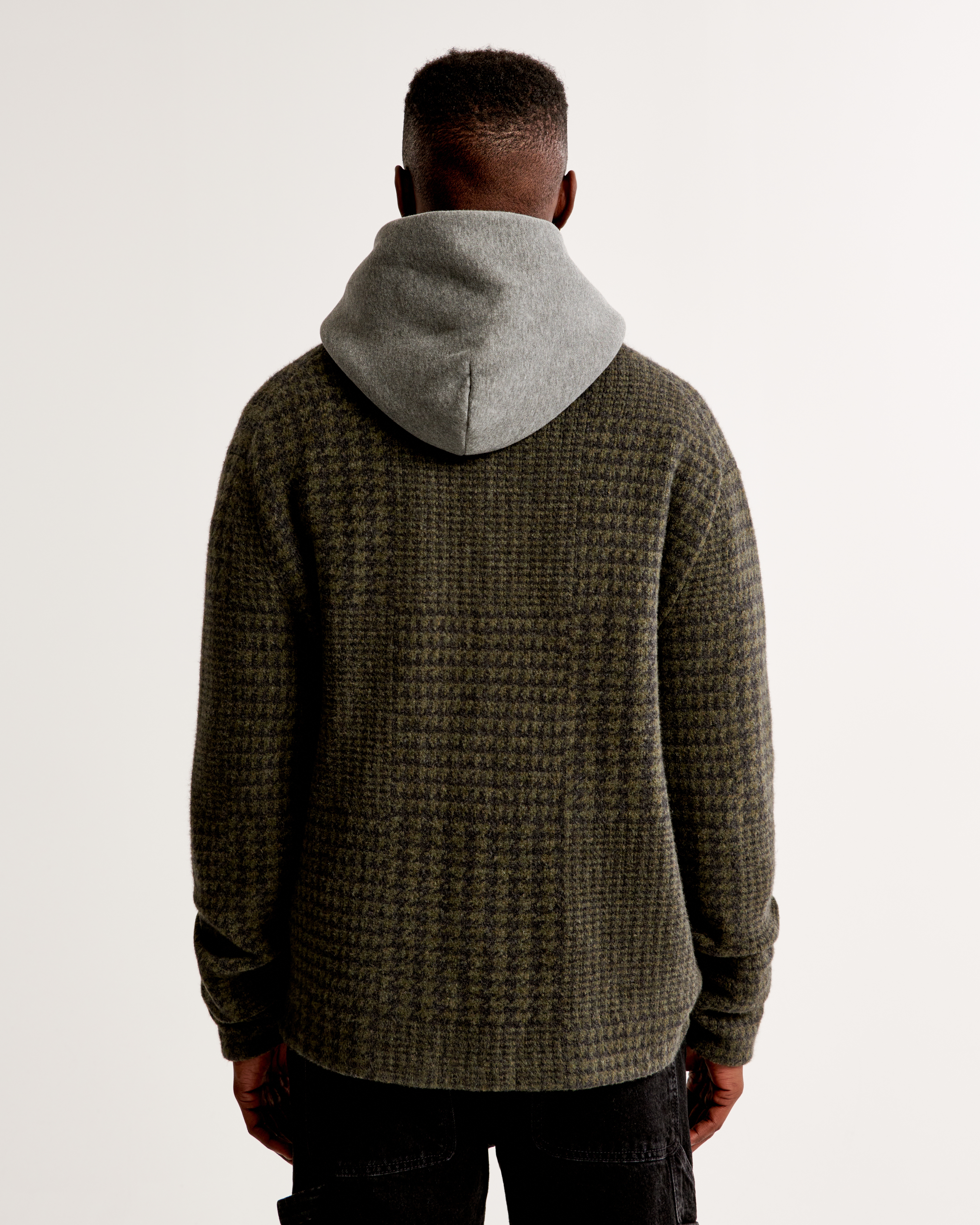 Wool on sale pullover jacket